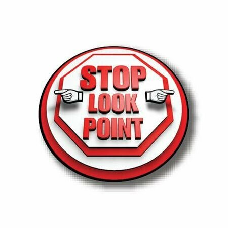 ERGOMAT 32in CIRCLE SIGNS - Stop Look Point DSV-SIGN 1024 #1818 -UEN